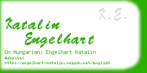 katalin engelhart business card